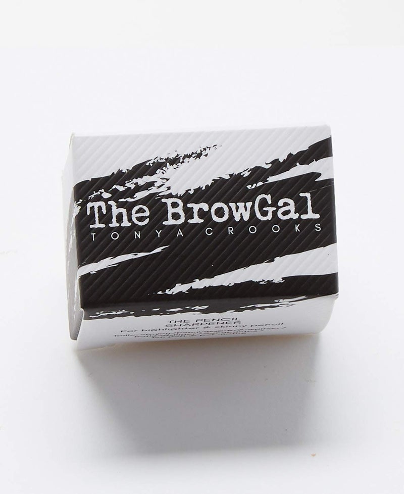 The BrowGal â€“ Eye Make-Up Pencil Sharpener with Plastic Pick - Dual Hole Design, Easy Clean, Travel-Friendly, Compact - Beauty Sharpener for Eyeliner, Lip Liner and Brow Pencils - "1.5 inches, Black - Image 2